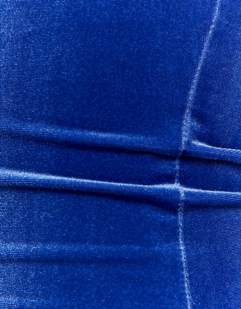 TALLY WEiJL, Niebieska aksamitna gorsetowa sukienka mini for Women