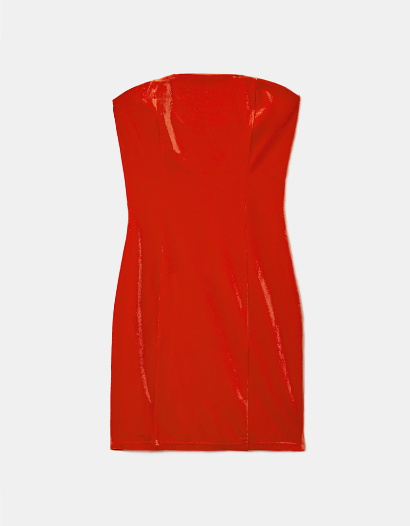 TALLY WEiJL, Red Velvet Mini Dress for Women