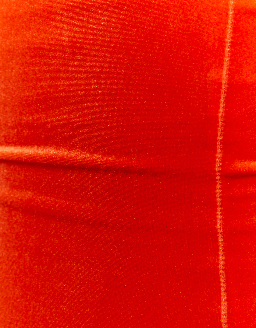 TALLY WEiJL, Czerwona sukienka Mini z aksamitu for Women