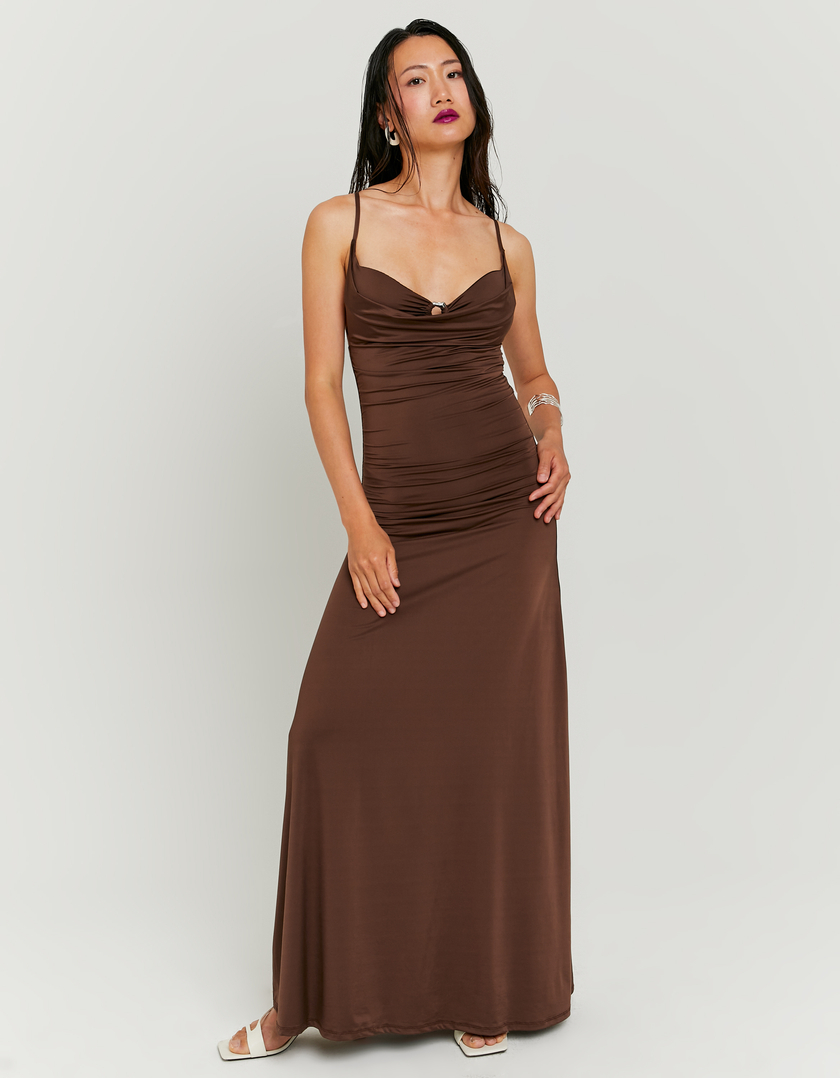 Braunes Langes Kleid