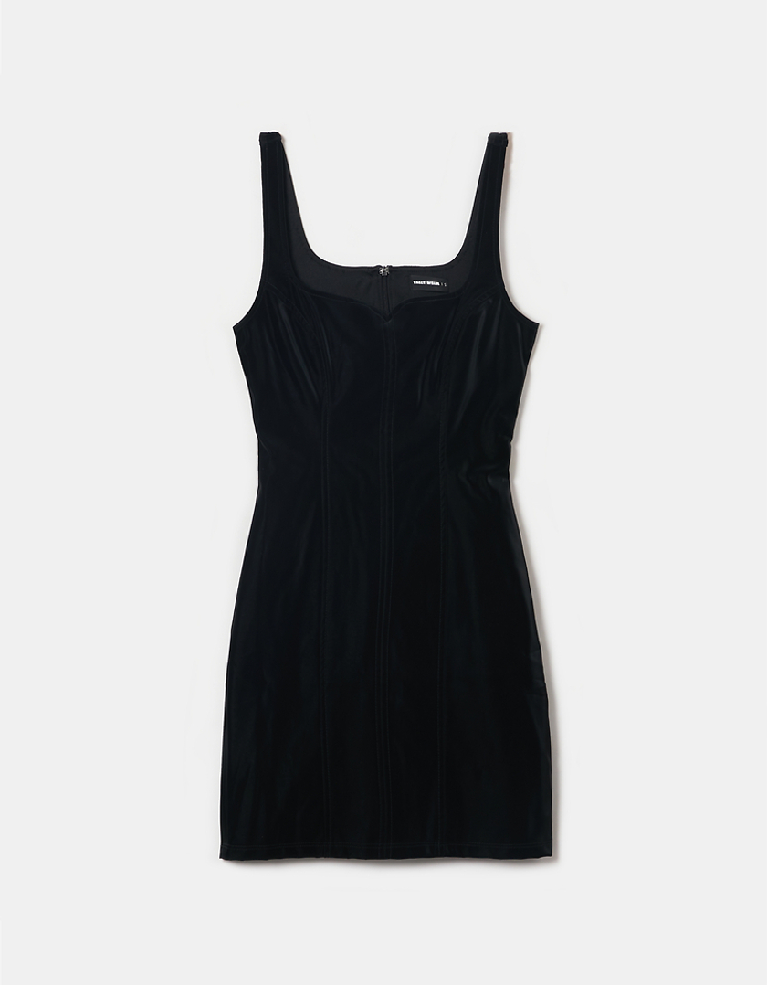 TALLY WEiJL, Schwarzes Mini Kleid aus Kunstleder for Women