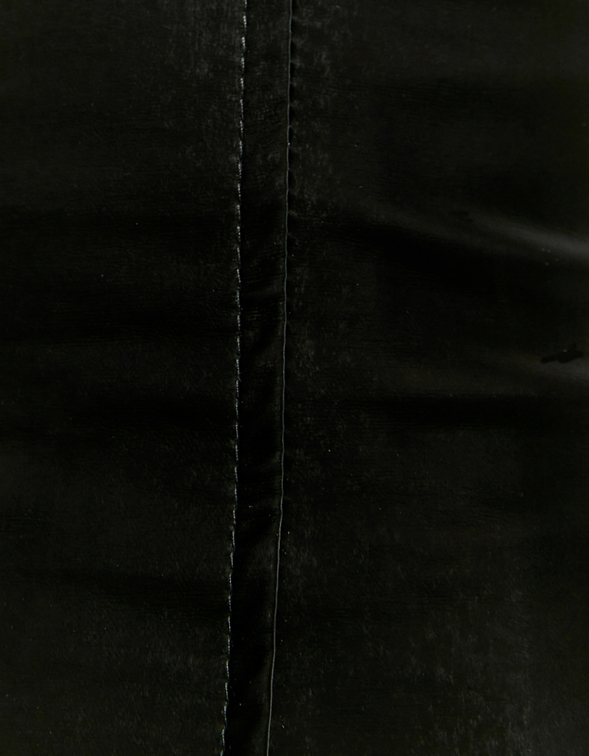 TALLY WEiJL, Black Faux Leather Mini Dress for Women