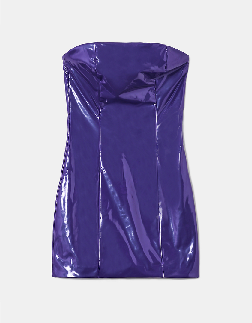 TALLY WEiJL, Violettes Bustier Mini Kleid aus Samt for Women