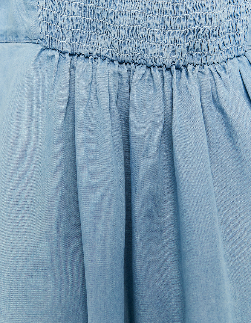 TALLY WEiJL, Niebieska sukienka Mini retro for Women