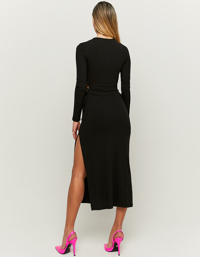 TALLY WEiJL, Μαύρο Μακρύ Cut Out Φόρεμα for Women