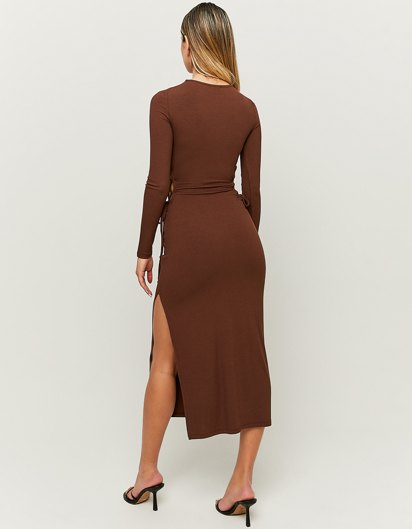 TALLY WEiJL, Brown Cut Out Long Dress for Women