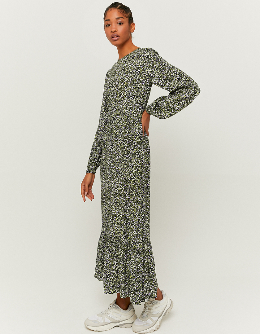 TALLY WEiJL, Romantic Long Sleeves Maxi Dress for Women