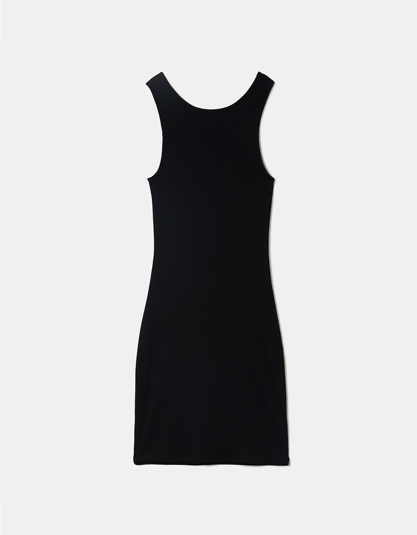 TALLY WEiJL, Black Backless Midi Dress for Women