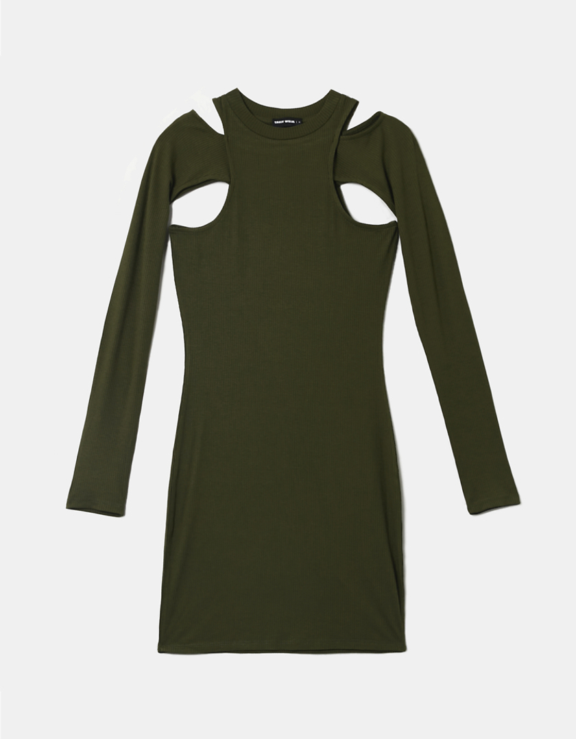 TALLY WEiJL, Vestito Corto Cut Out Verde  for Women