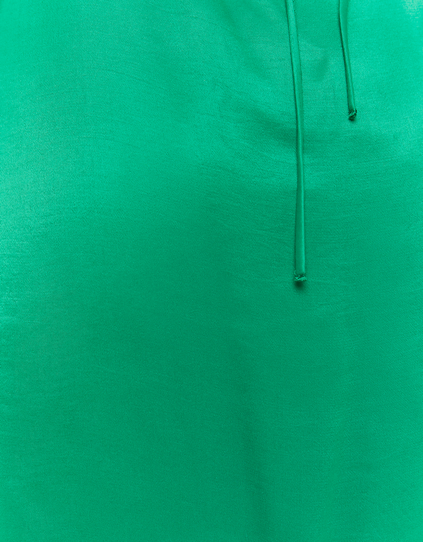 TALLY WEiJL, Zielona satynowa sukienka Mini for Women