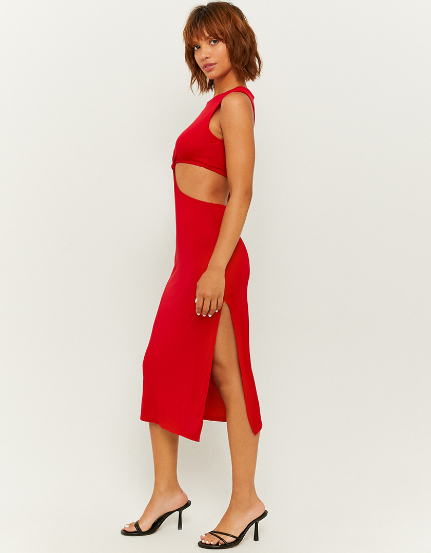 TALLY WEiJL, Vestito Maxi Cut Out Rosso for Women