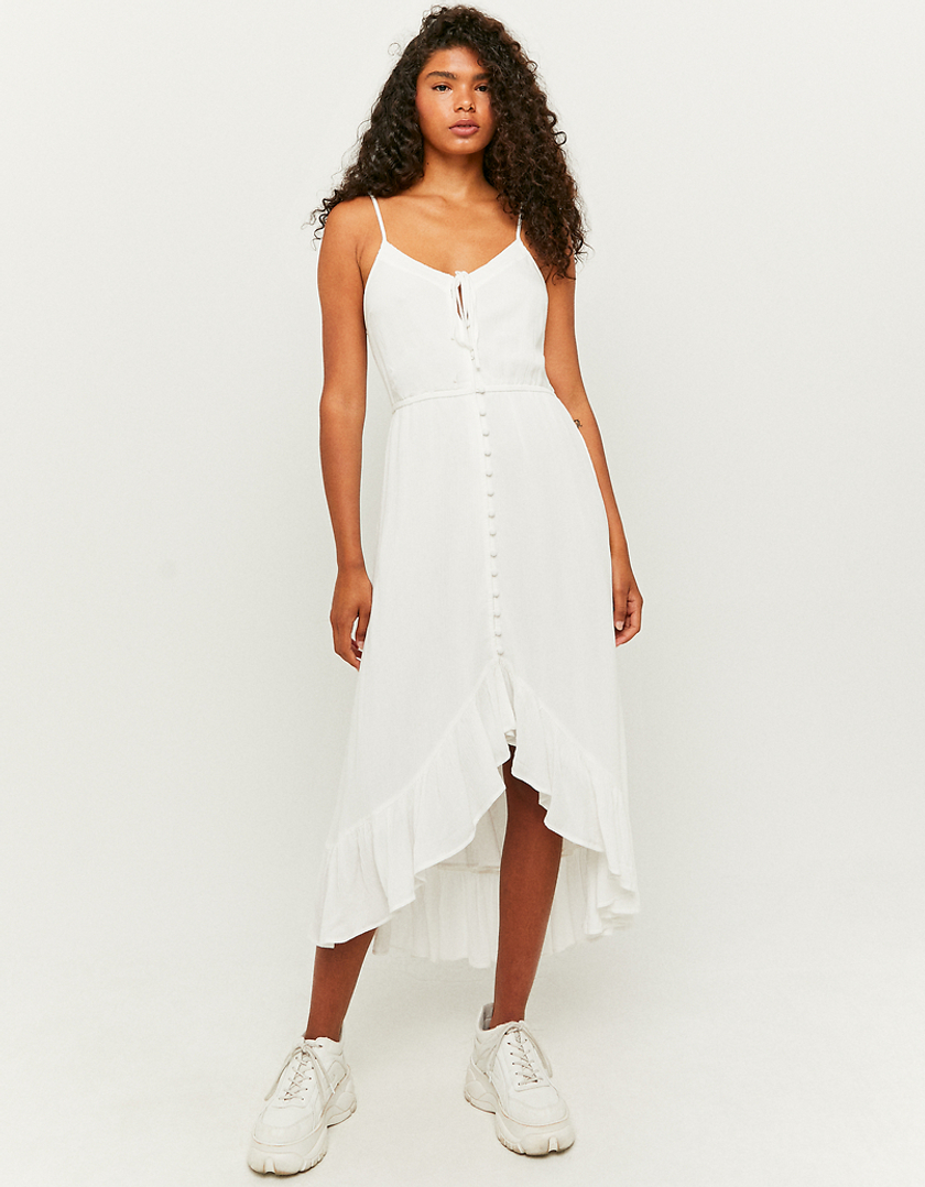 TALLY WEiJL, White Buttoned Maxi Dress for Women
