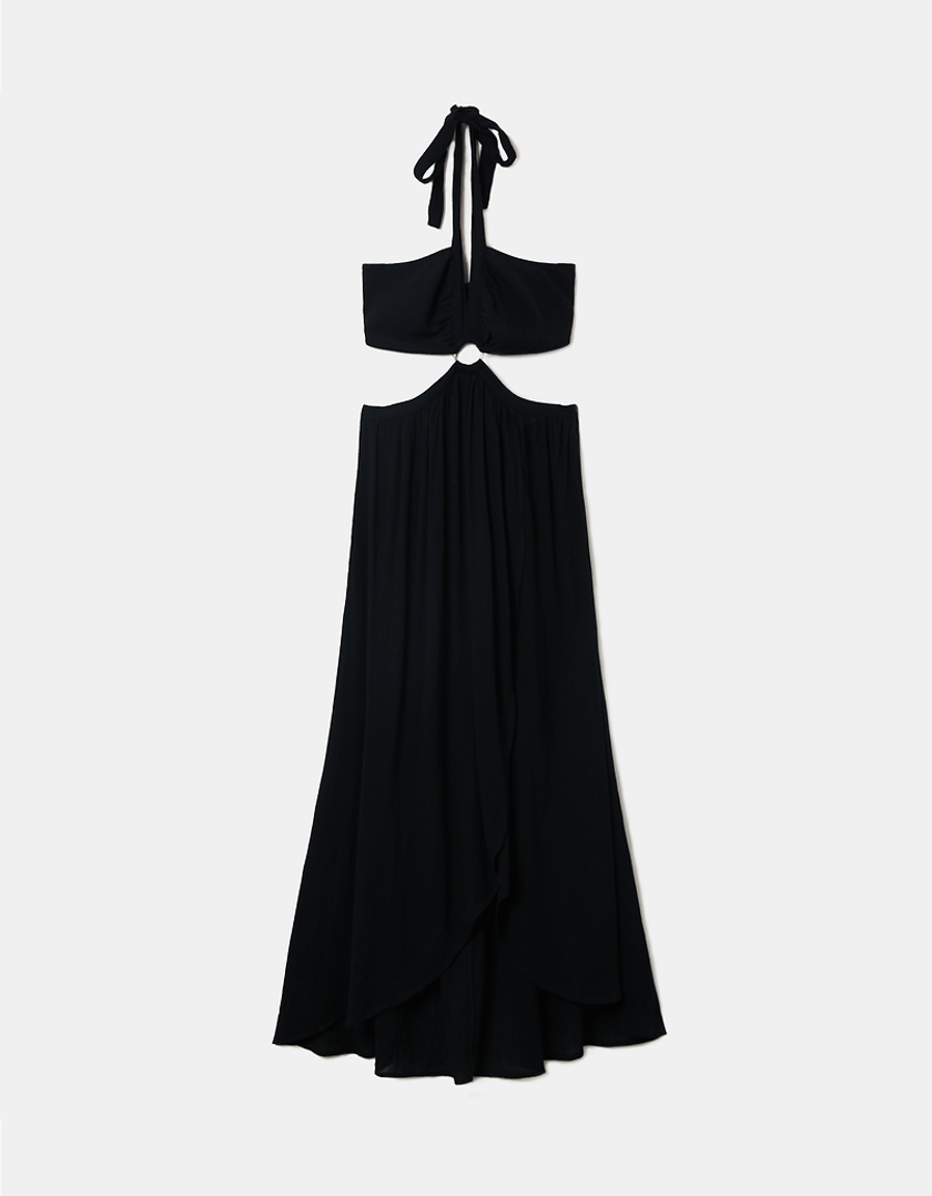 TALLY WEiJL, Czarna sukienka Maxi z wycięciem for Women