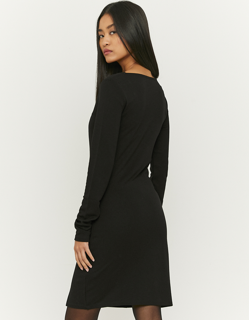 TALLY WEiJL, Black Mini  Dress with Slit for Women