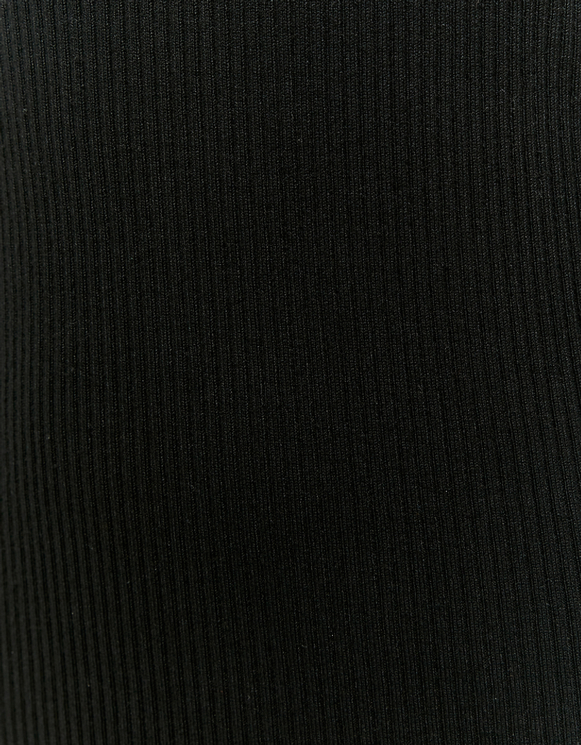 TALLY WEiJL, Black Mini Knit Long Sleeves Dress for Women