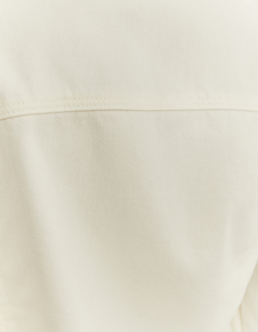 TALLY WEiJL, White Cropped Denim Jacket for Women