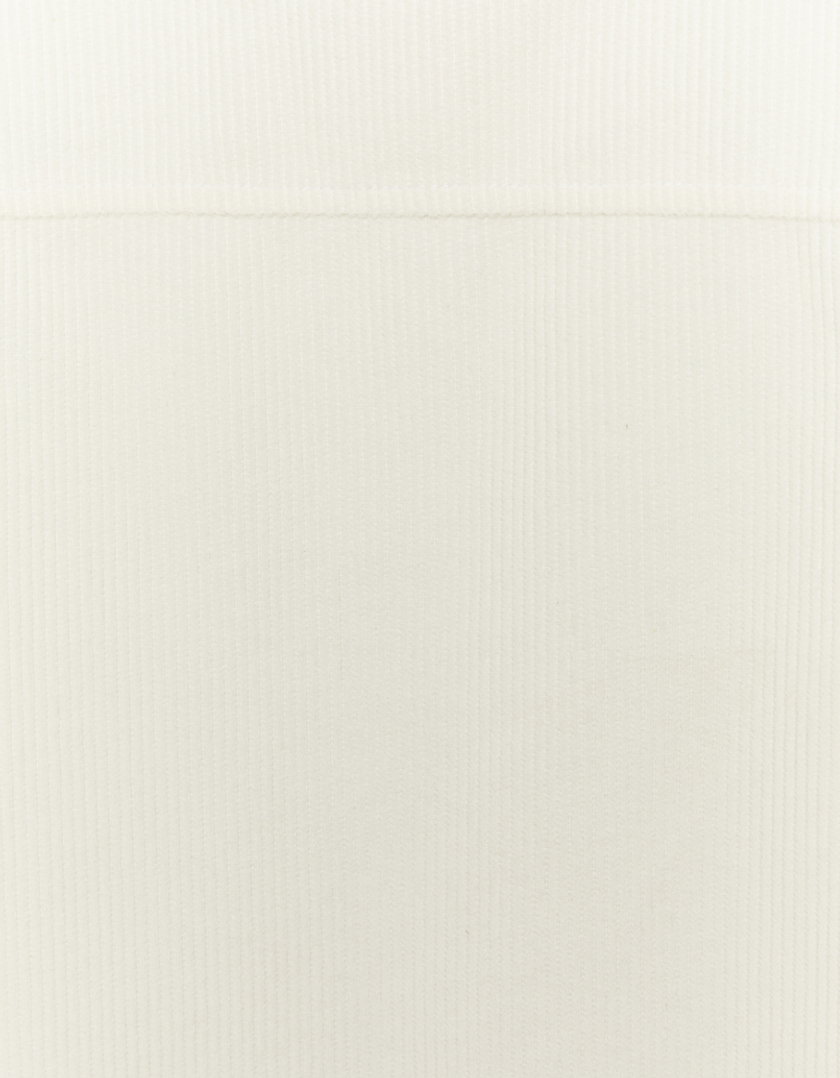 TALLY WEiJL, White Cropped Corduroy Shacket for Women