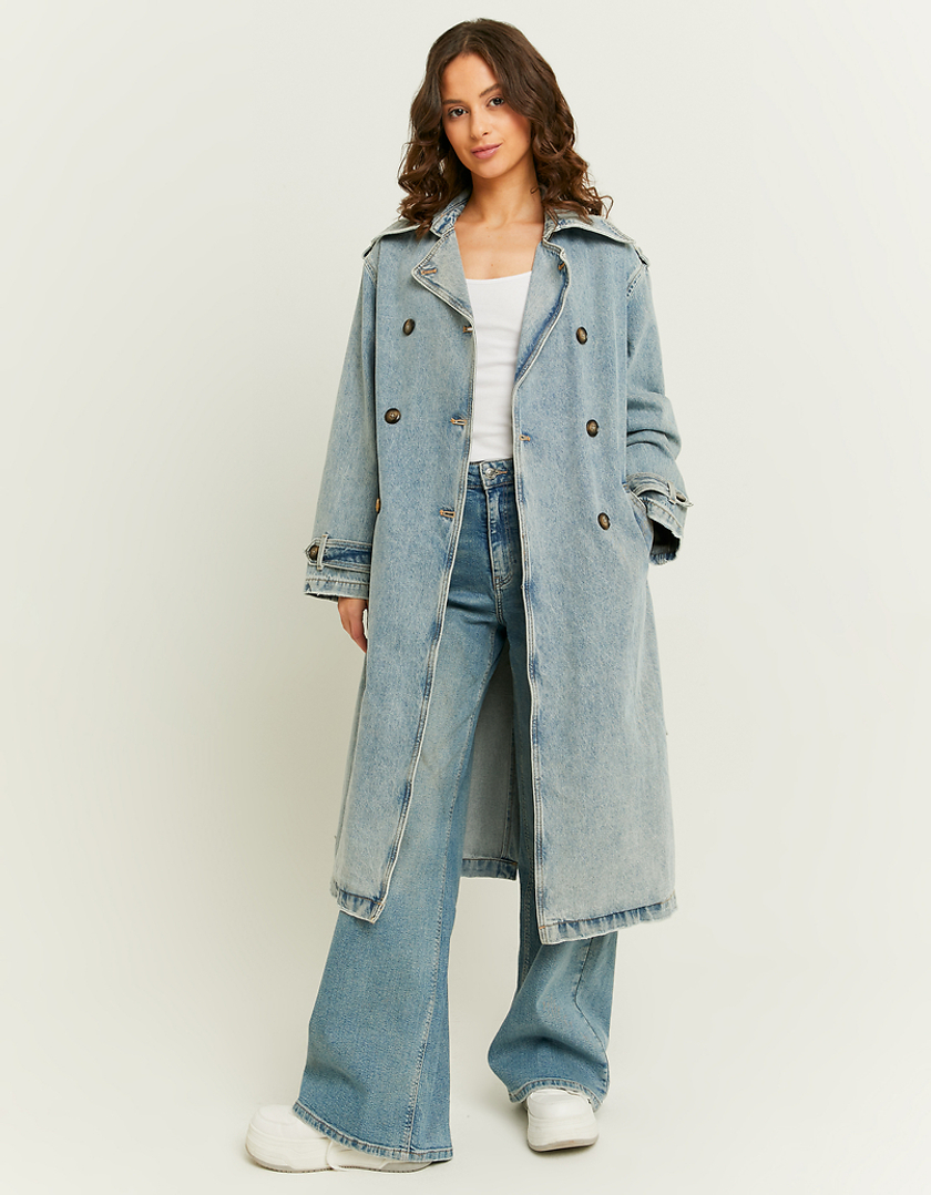 TALLY WEiJL, Cappotto Trench in Denim for Women