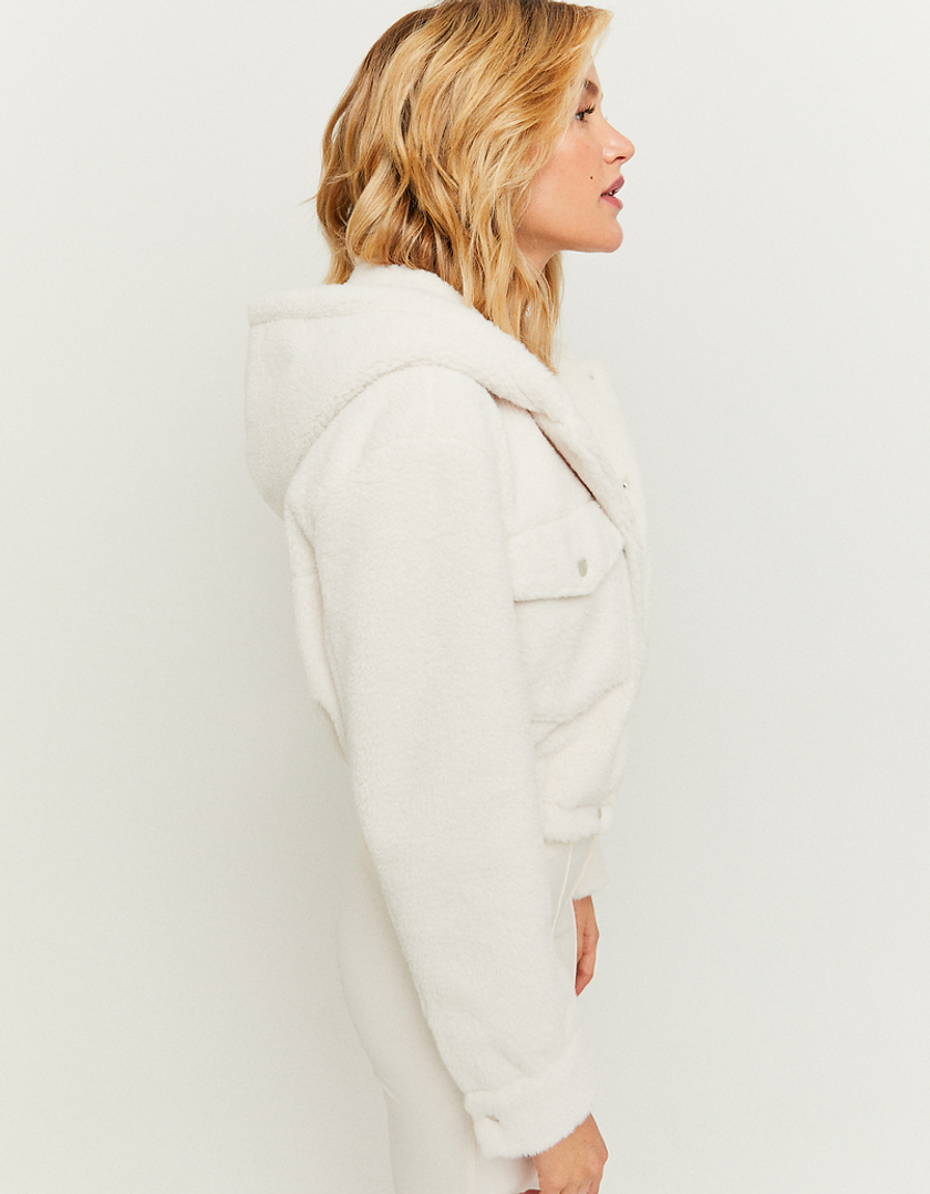 TALLY WEiJL, Weiße kurze Jacke aus Kunstfell for Women