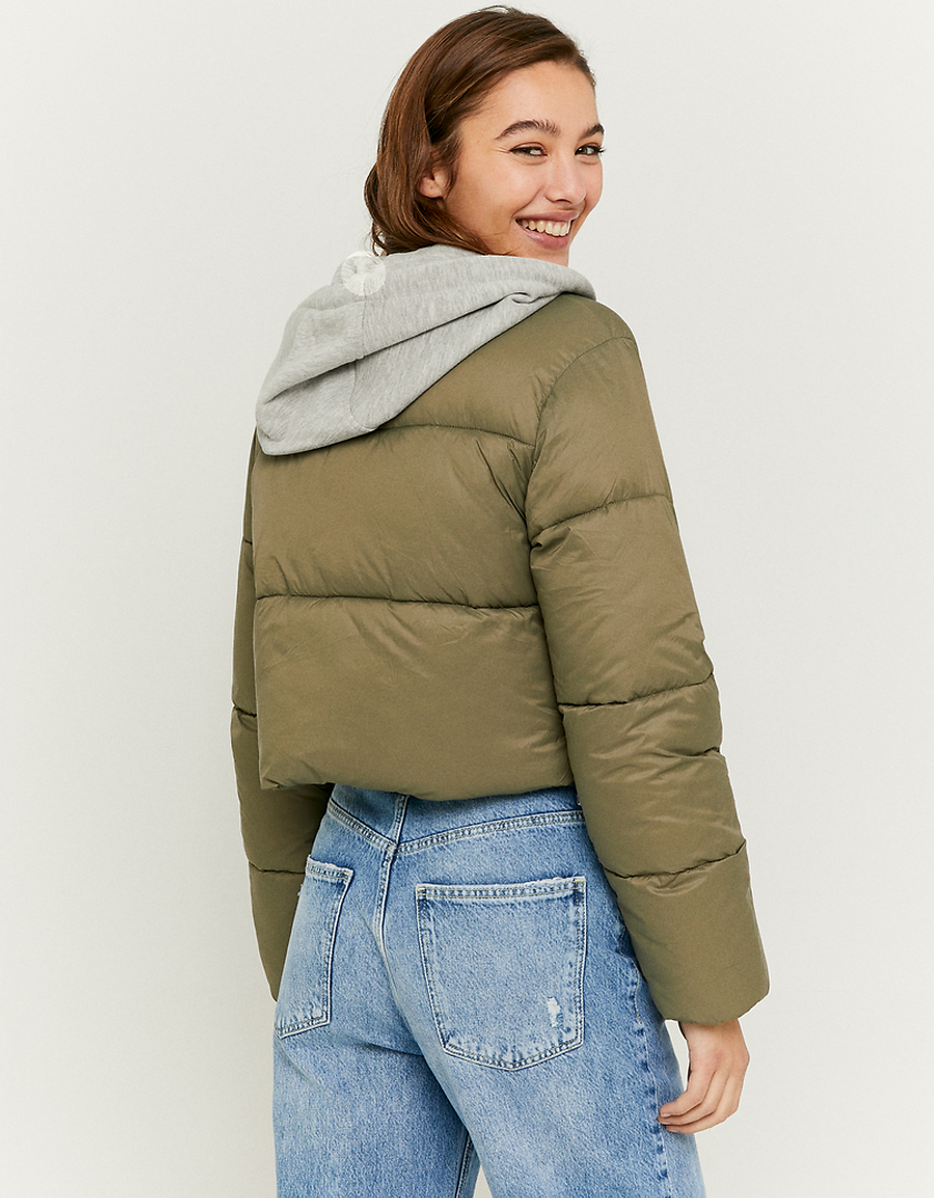 TALLY WEiJL, Hooded Cropped Puffer Jacket for Women