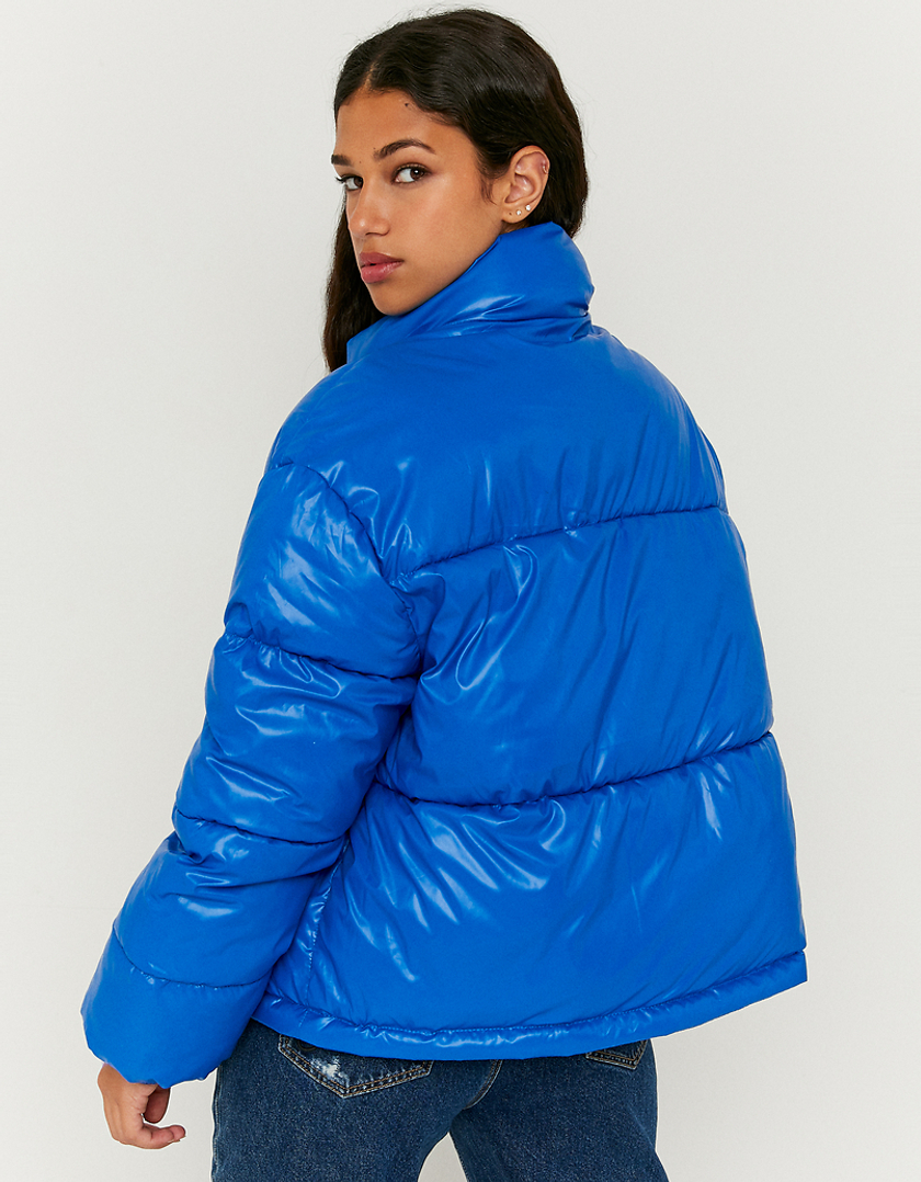 TALLY WEiJL, Blue Cropped Puffer Jacket for Women