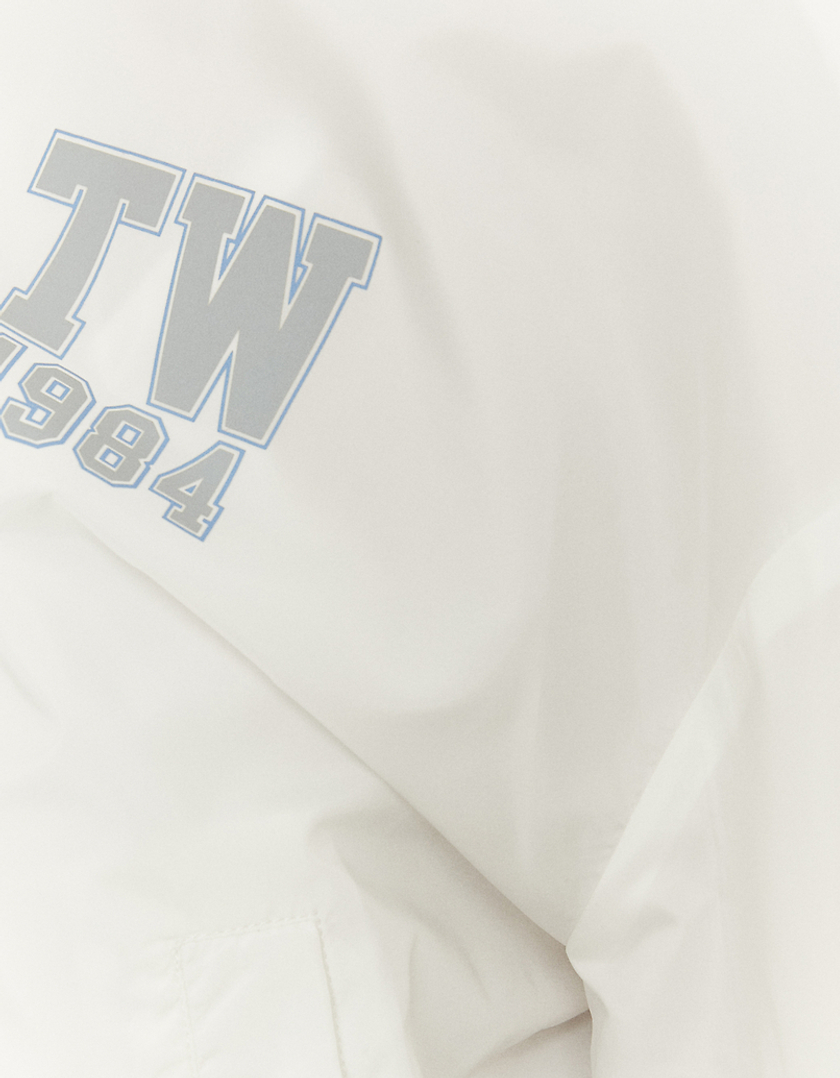 TALLY WEiJL, White Sporty Long Sleeves Windbreaker  for Women