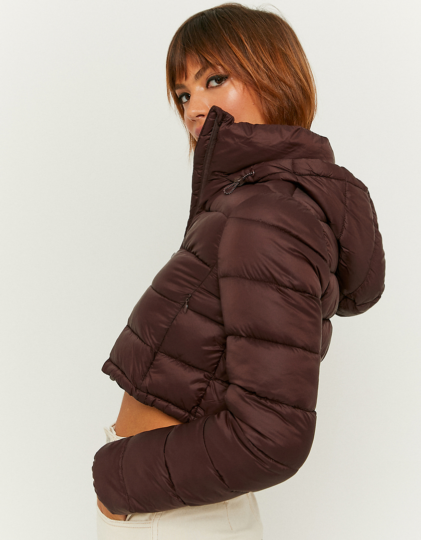 TALLY WEiJL, Brown Cropped Light Padded Jacket for Women