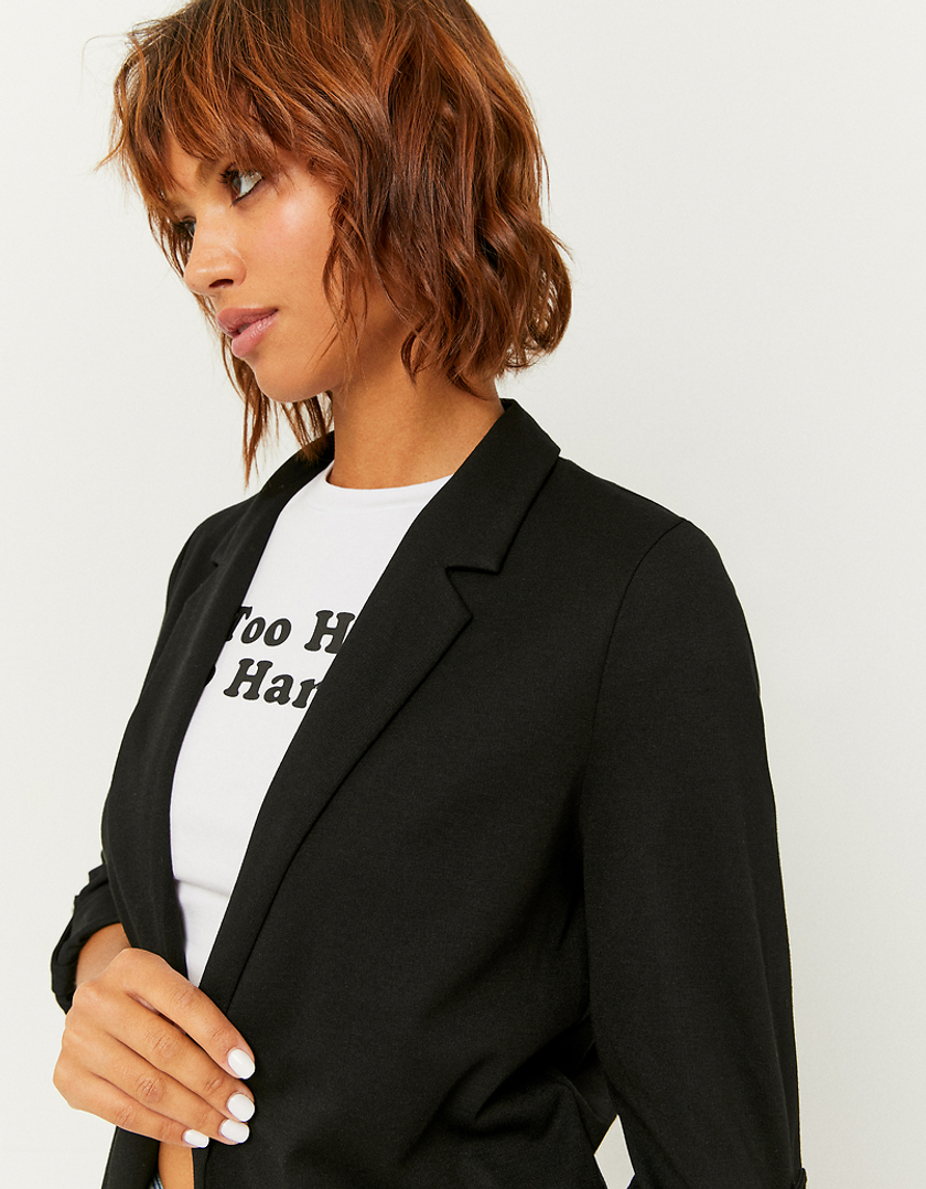 TALLY WEiJL, Black Long Sleeves Basic Blazer  for Women