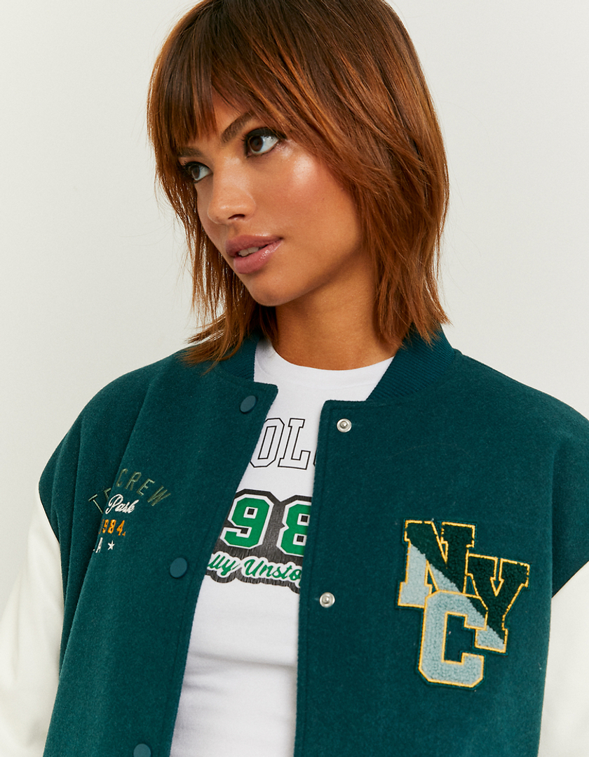 TALLY WEiJL, Green Varsity Jacket for Women