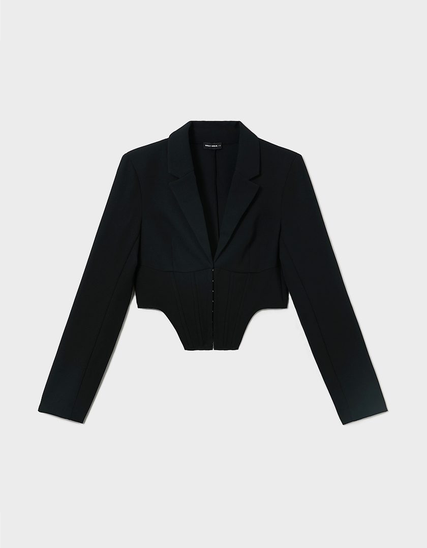 TALLY WEiJL, Blazer Corset Noir for Women