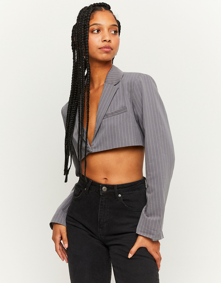 TALLY WEiJL, Striped Cropped Blazer for Women