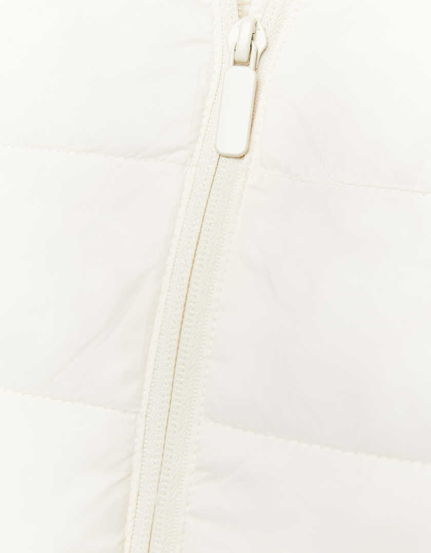 TALLY WEiJL, White Sleeveless Padded Jacket for Women