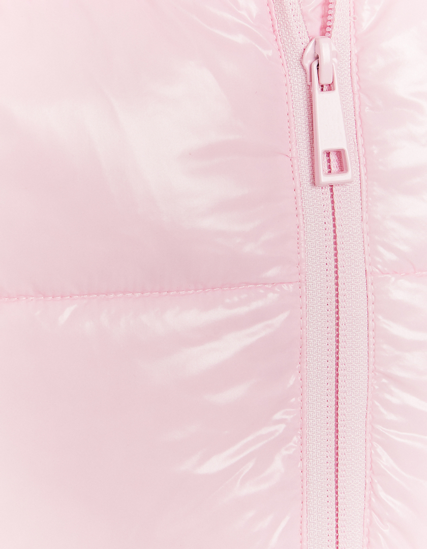 TALLY WEiJL, Różowa ocieplana kurtka bez rękawów z kapturem for Women