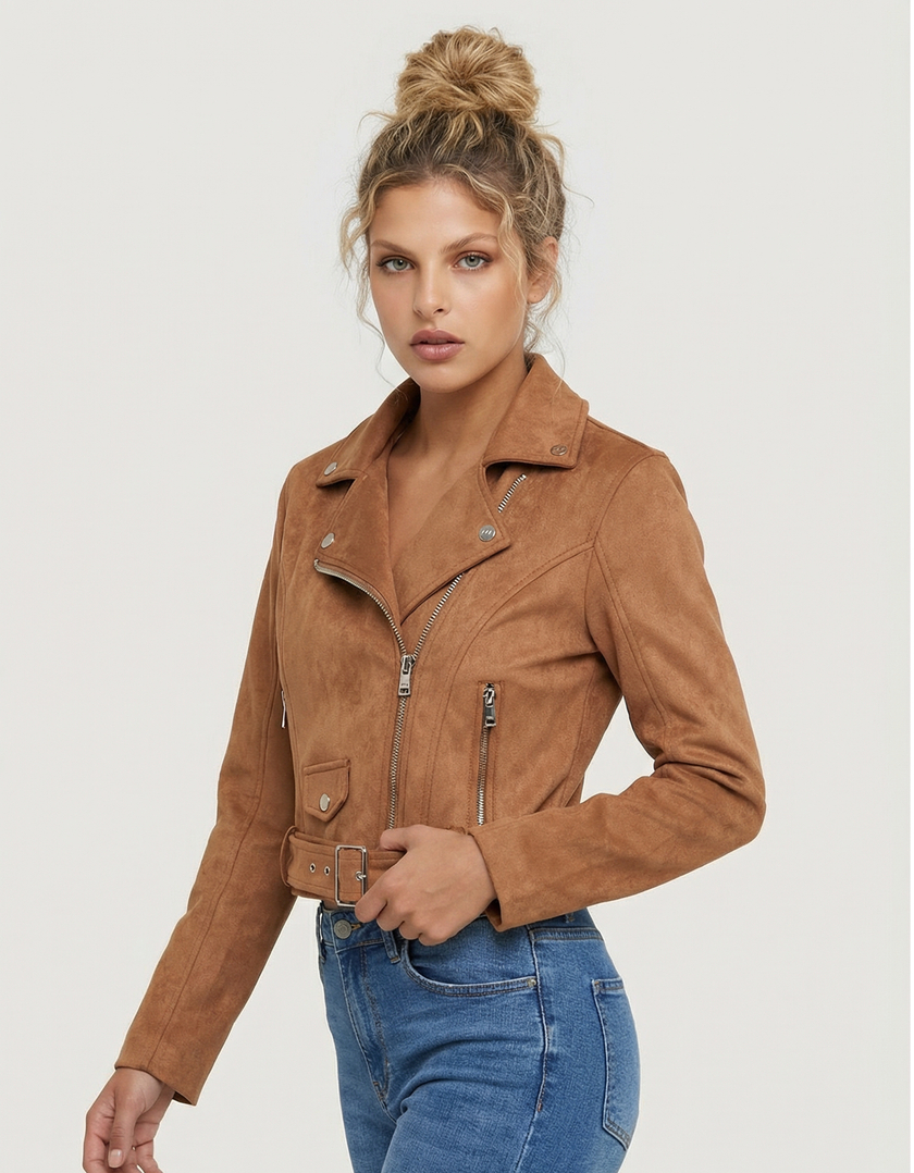 Blazer Marroni in Camoscio