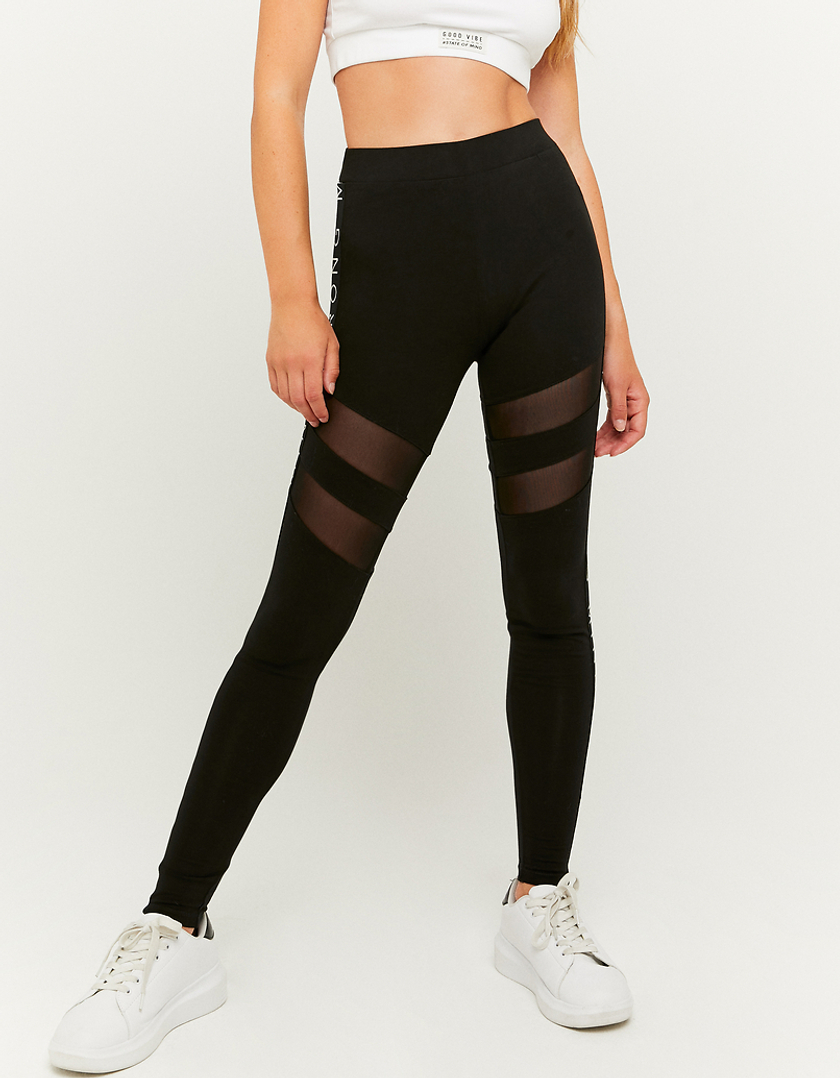 TALLY WEiJL, Legging Taille Haute Sport Noir for Women