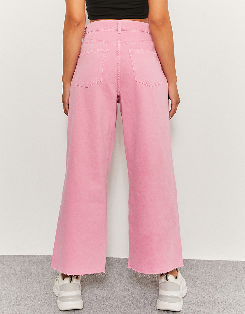 TALLY WEiJL, Pinke High Waist Culotte Jeans for Women