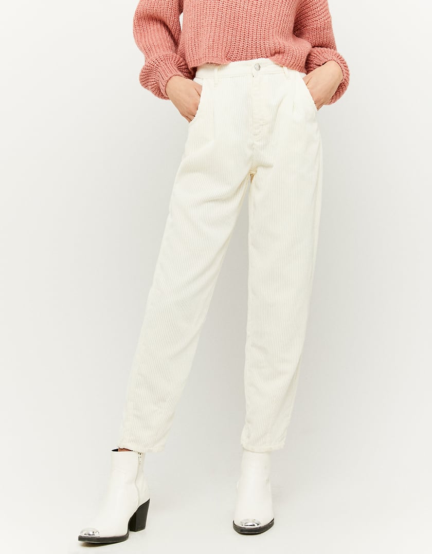 TALLY WEiJL, Pantalon Slouchy Taille Haute Blanc for Women