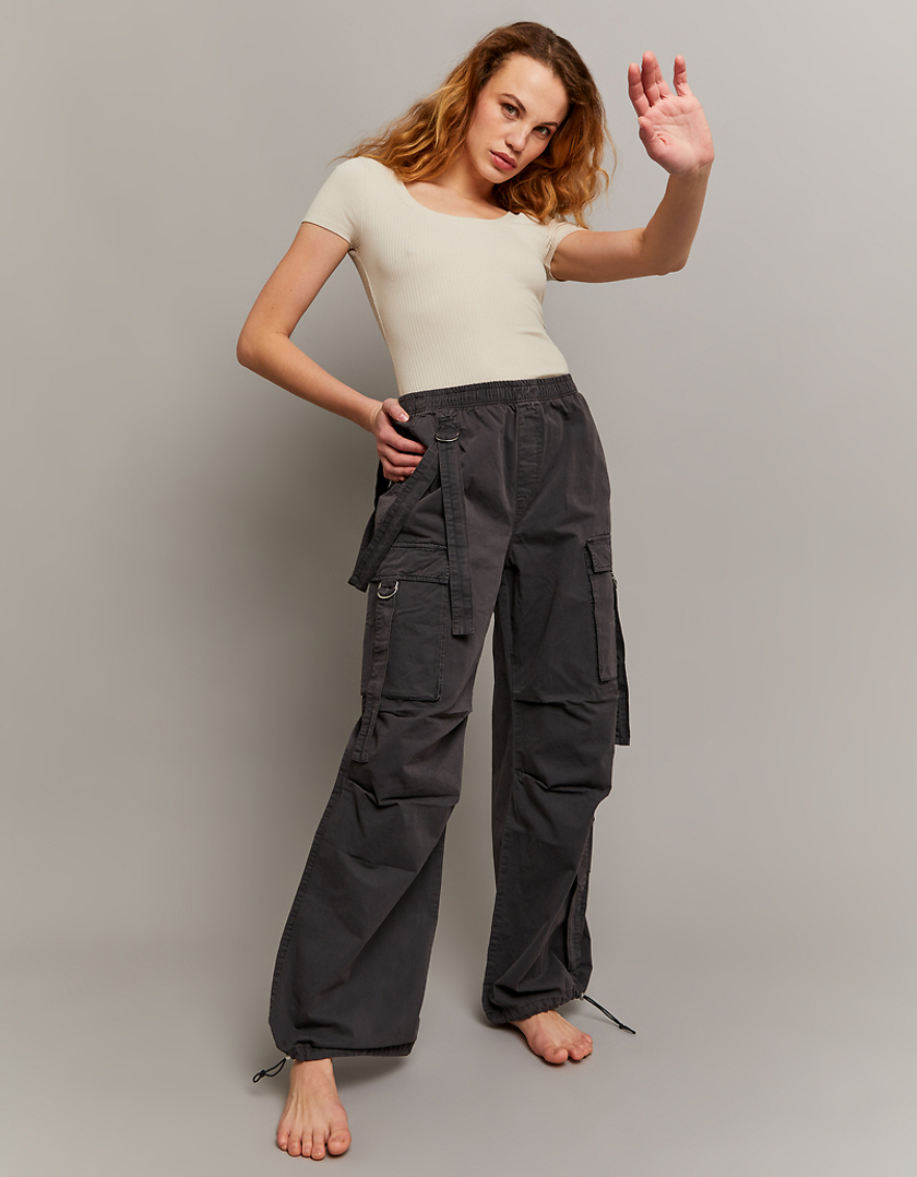 TOM TAILOR Mädchen Wide Leg Cargo Hose – Lässige, Weite Stoffhose Mit Taschen
