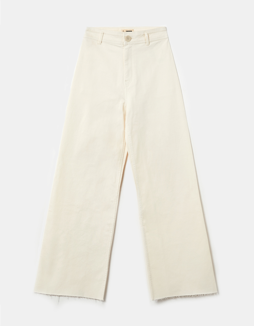 TALLY WEiJL, Pantalon large Taille Haute Blanc for Women