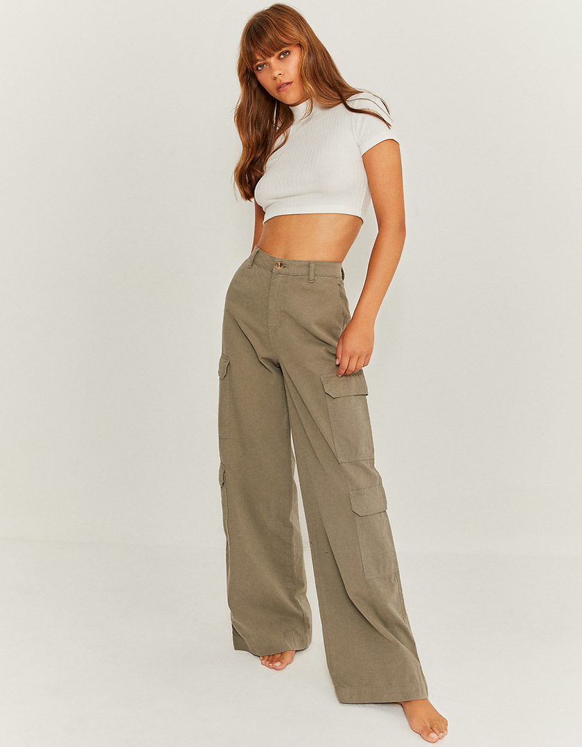 Women's Wide-leg cargo trousers I Desigual.com