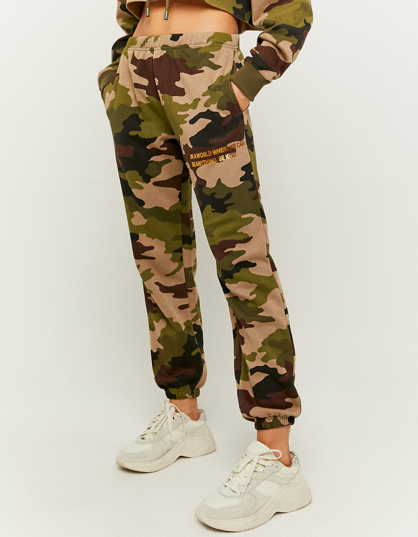 TALLY WEiJL, High Waist Camouflage Jogginghose for Women
