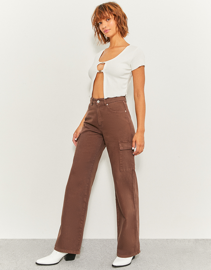 TALLY WEiJL, Pantalon Cargo Straight Taille Haute for Women