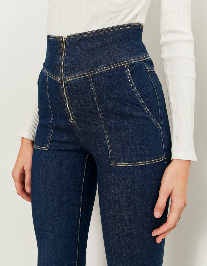 TALLY WEiJL, High Waist Corset Skinny Flare Jeans  for Women