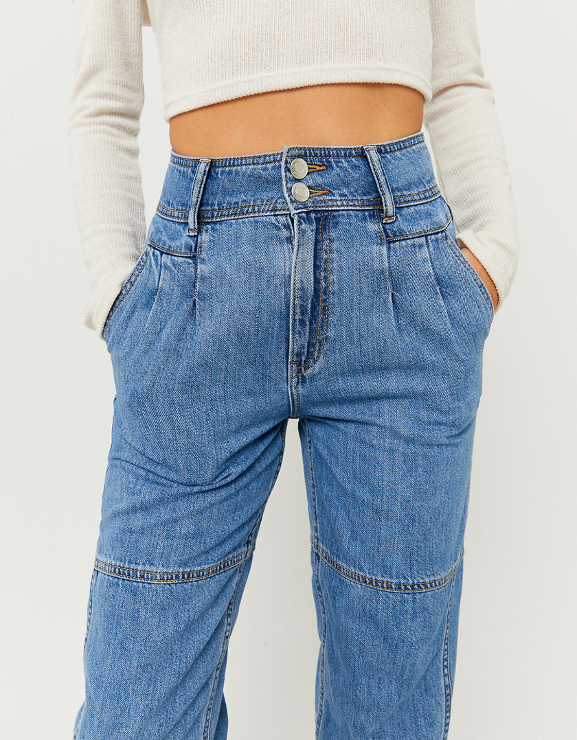 TALLY WEiJL, Jeans Cargo Slouchy a Vita Alta for Women
