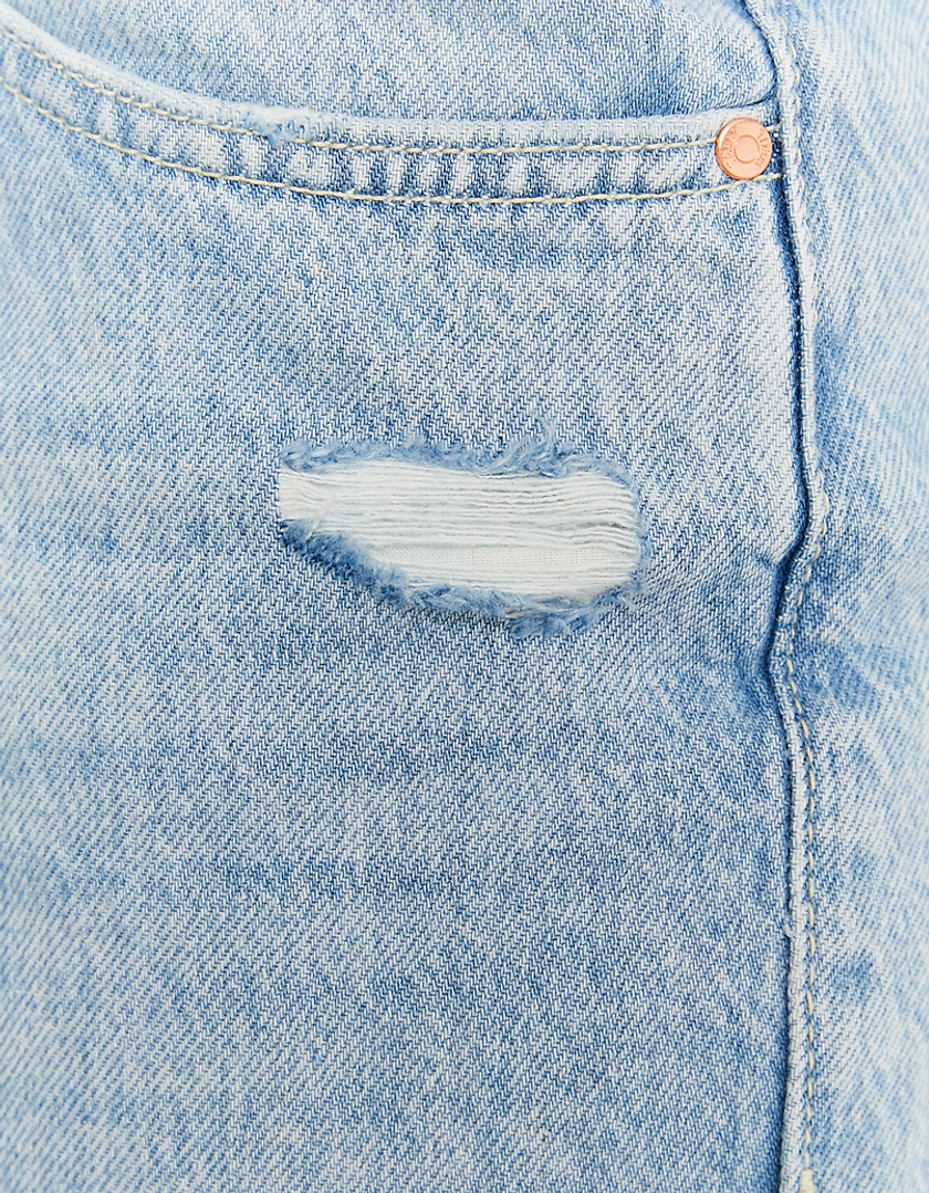 TALLY WEiJL, Blaue High Waist Jeans Destroy for Women