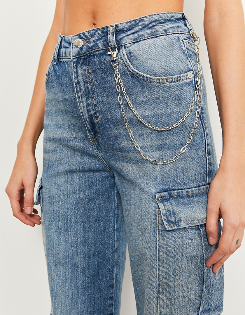 TALLY WEiJL, Jeans Cargo Larghi A Vita Alta for Women