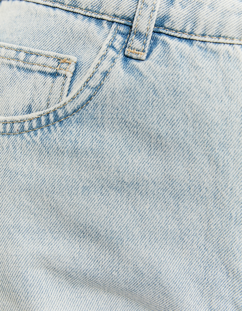TALLY WEiJL, Jeans Cargo A Vita Alta Blu for Women