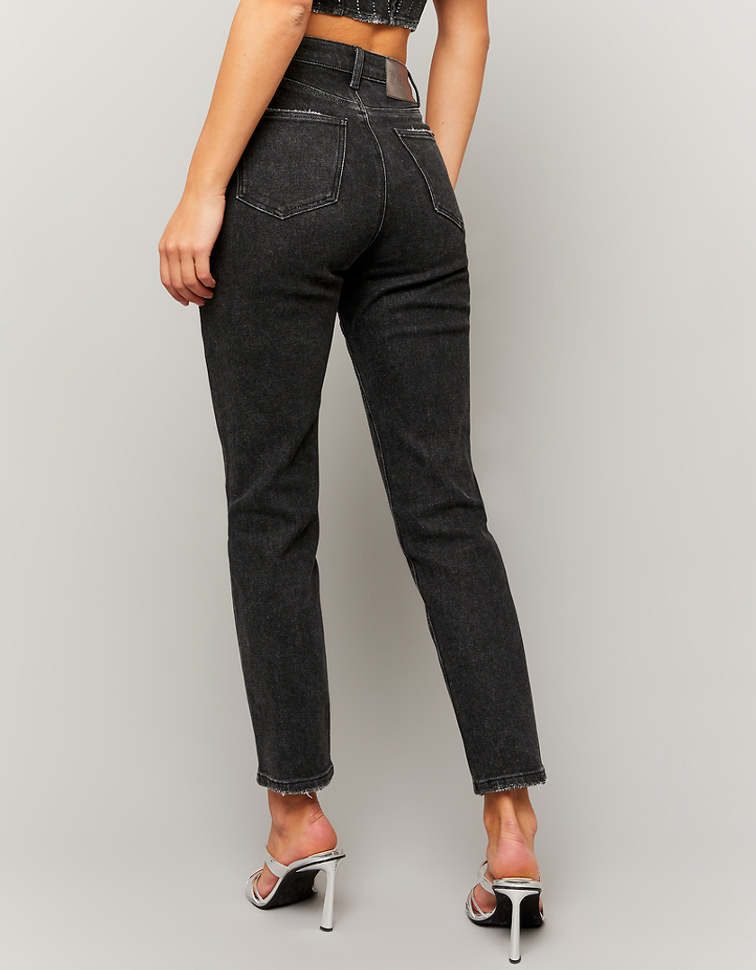 TALLY WEiJL, Jeans mom comfort stretch neri for Women