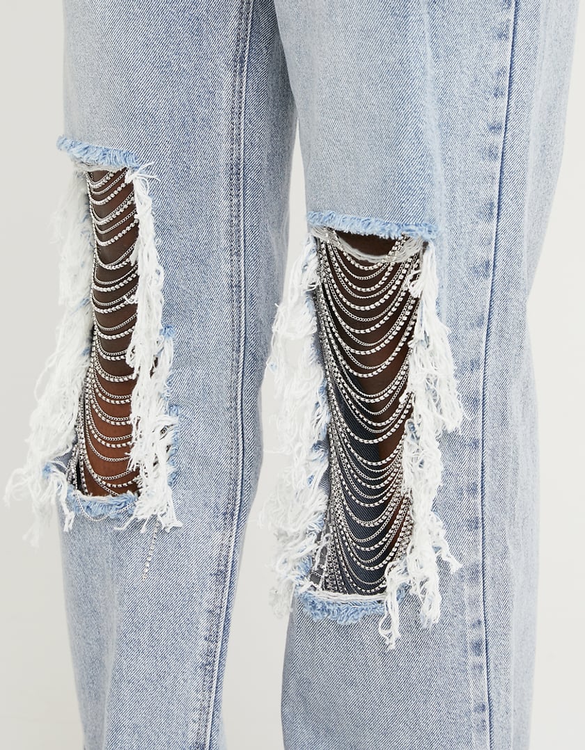 TALLY WEiJL, Jeans Destroy droit a chaines for Women