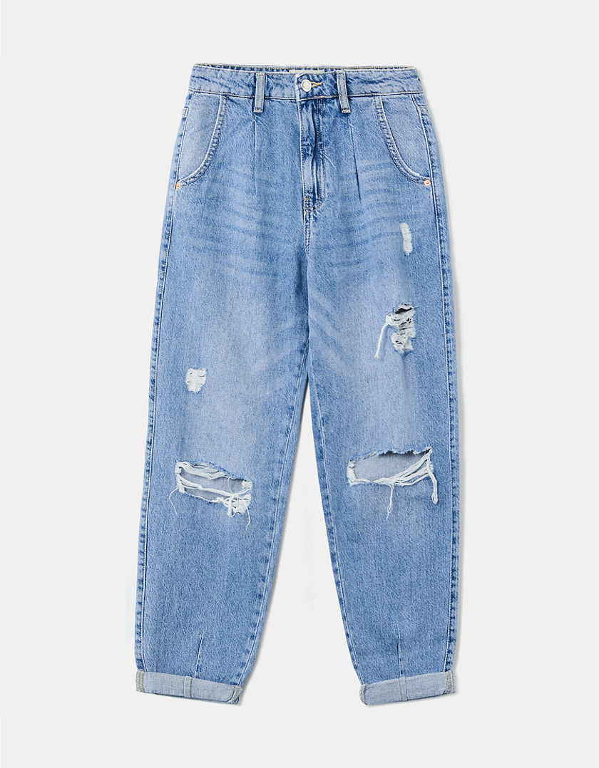 TALLY WEiJL, Blaue High Waist Slouchy Jeans for Women